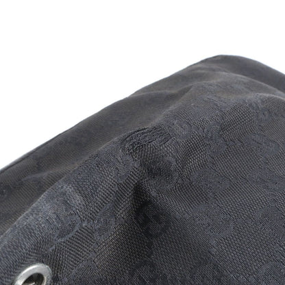 Gucci GG Canvas Leather Tote Shoulder Hand Black — view 8