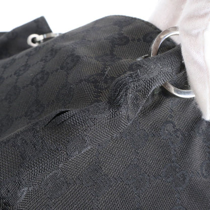 Gucci GG Canvas Leather Tote Shoulder Hand Black — view 9