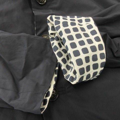 Max Mara Weekend Line Reversible Jacket 42 White Navy Check Pattern Regular — view 5