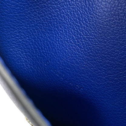 Hermes Waist Pouch Bag Multi Case Leather Blue Sophistication Luxury Compact — view 9