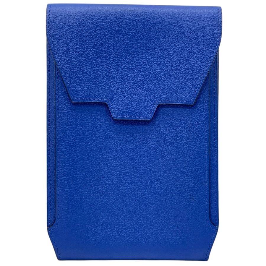 Hermes Waist Pouch Bag Multi Case Leather Blue Sophistication Luxury Compact