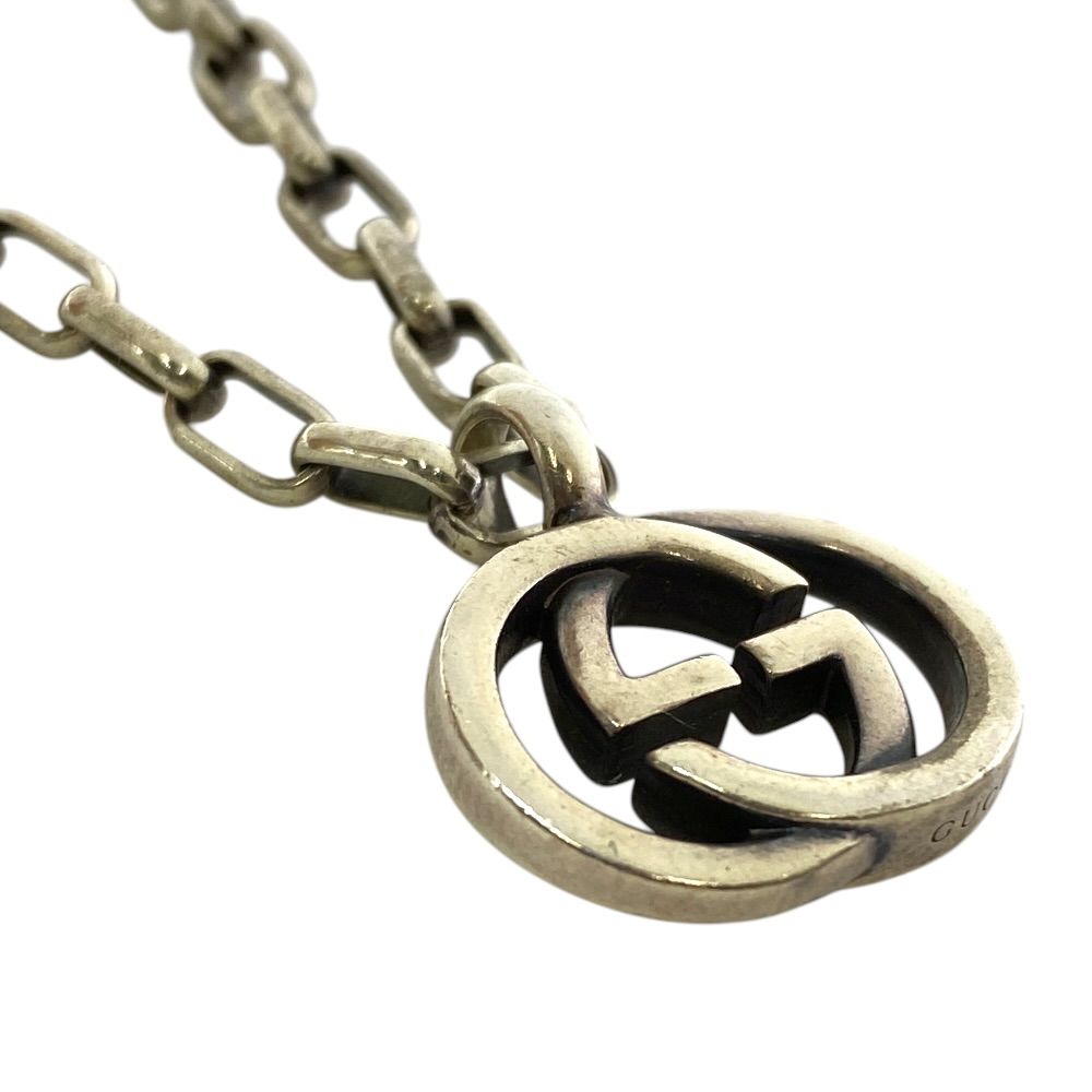 Gucci Interlocking Necklace Pendant GG Logo Star Ring Silver Classic Sophisticat — view 4