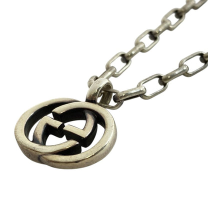 Gucci Interlocking Necklace Pendant GG Logo Star Ring Silver Classic Sophisticat — view 7