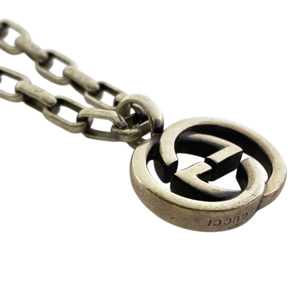 Gucci Interlocking Necklace Pendant GG Logo Star Ring Silver Classic Sophisticat — view 6