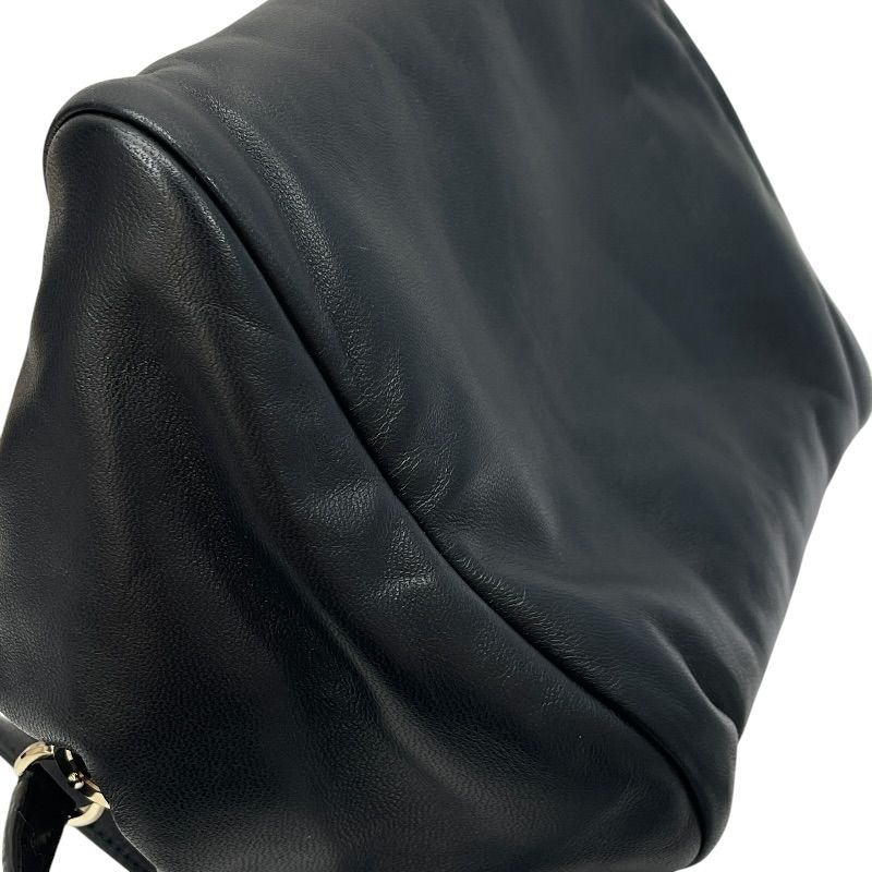 Loro Piana Shoulder Bag Crossbody Logo Charm Nappa Leather Black Classic — view 4