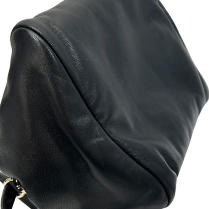 Loro Piana Shoulder Bag Crossbody Logo Charm Nappa Leather Black Classic — view 4