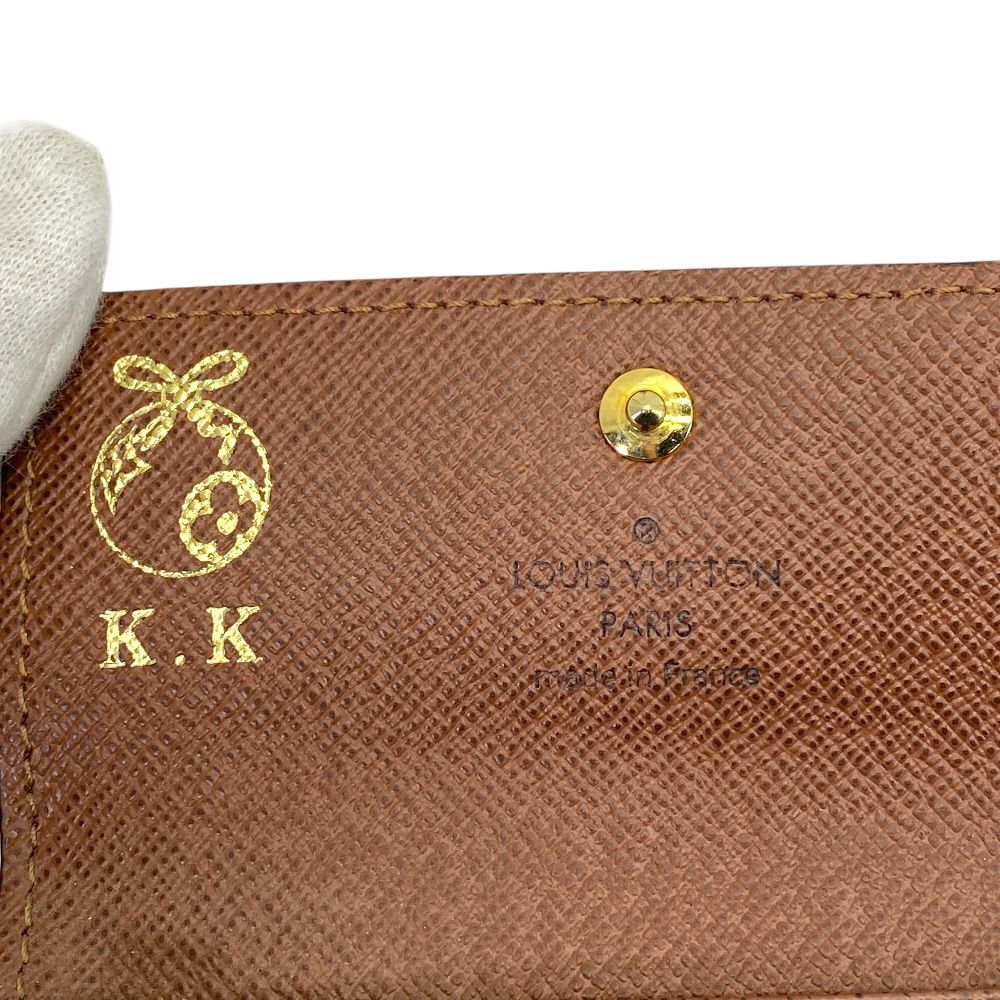 Louis Vuitton 4 Monogram Multicles 4 Key Case Compact Leather Brown Sophisticati — view 7