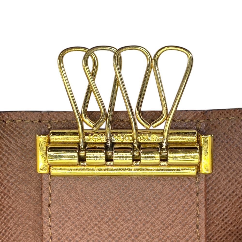 Louis Vuitton 4 Monogram Multicles 4 Key Case Compact Leather Brown Sophisticati — view 6