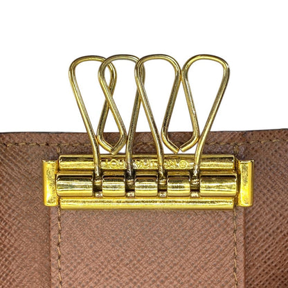Louis Vuitton 4 Monogram Multicles 4 Key Case Compact Leather Brown Sophisticati — view 6