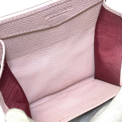 Bvlgari Coin Purse Logo Clip Leather Pink Gold Sophistication Luxury Compact — view 7