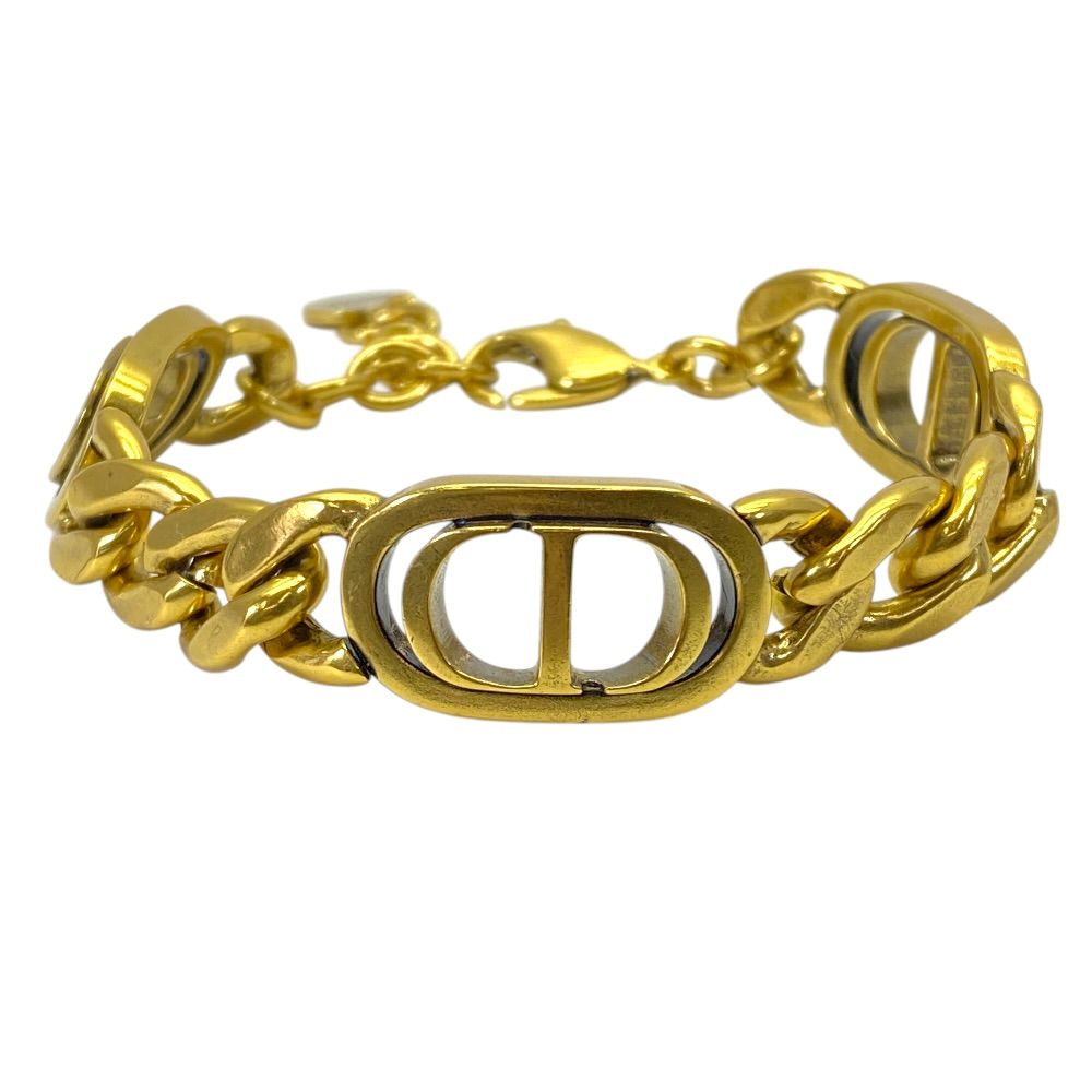 Dior 30 Montaigne Bracelet Logo Metal Gold Classic Sophistication Luxury