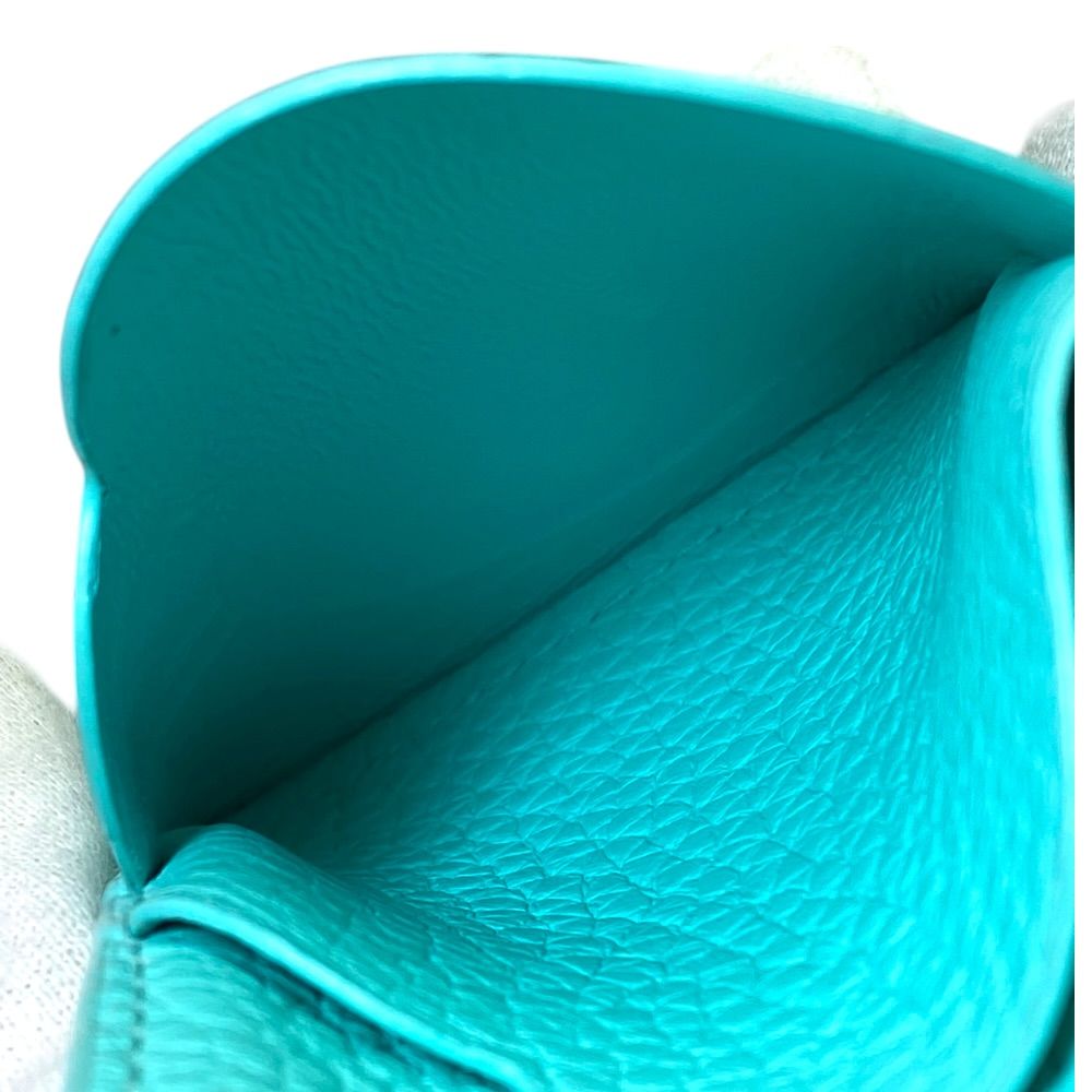 Tiffany & Co Return to Card Case Business Holder Era Heart Leather Blue — view 8