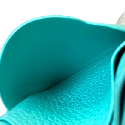 Tiffany & Co Return to Card Case Business Holder Era Heart Leather Blue — view 7