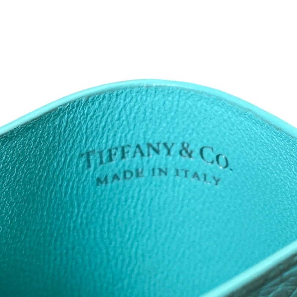 Tiffany & Co Return to Card Case Business Holder Era Heart Leather Blue — view 6