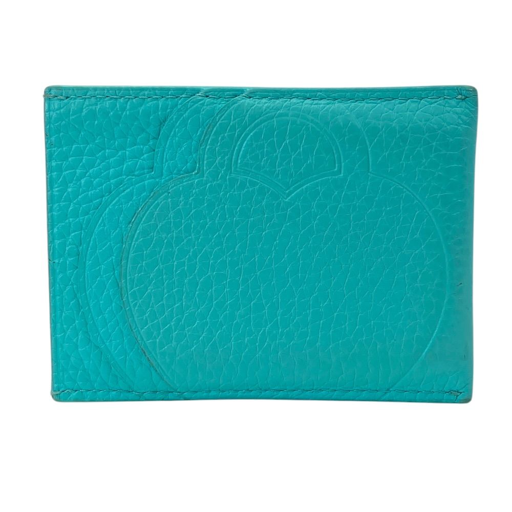 Tiffany & Co Return to Card Case Business Holder Era Heart Leather Blue — view 2