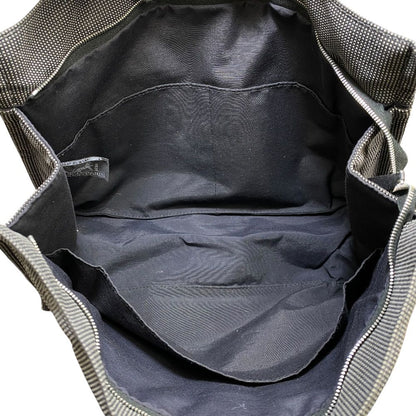 Hermes Her Line Pouch MM Clutch Multi Case Gray Canvas Polyester Logo Sophistica — view 7