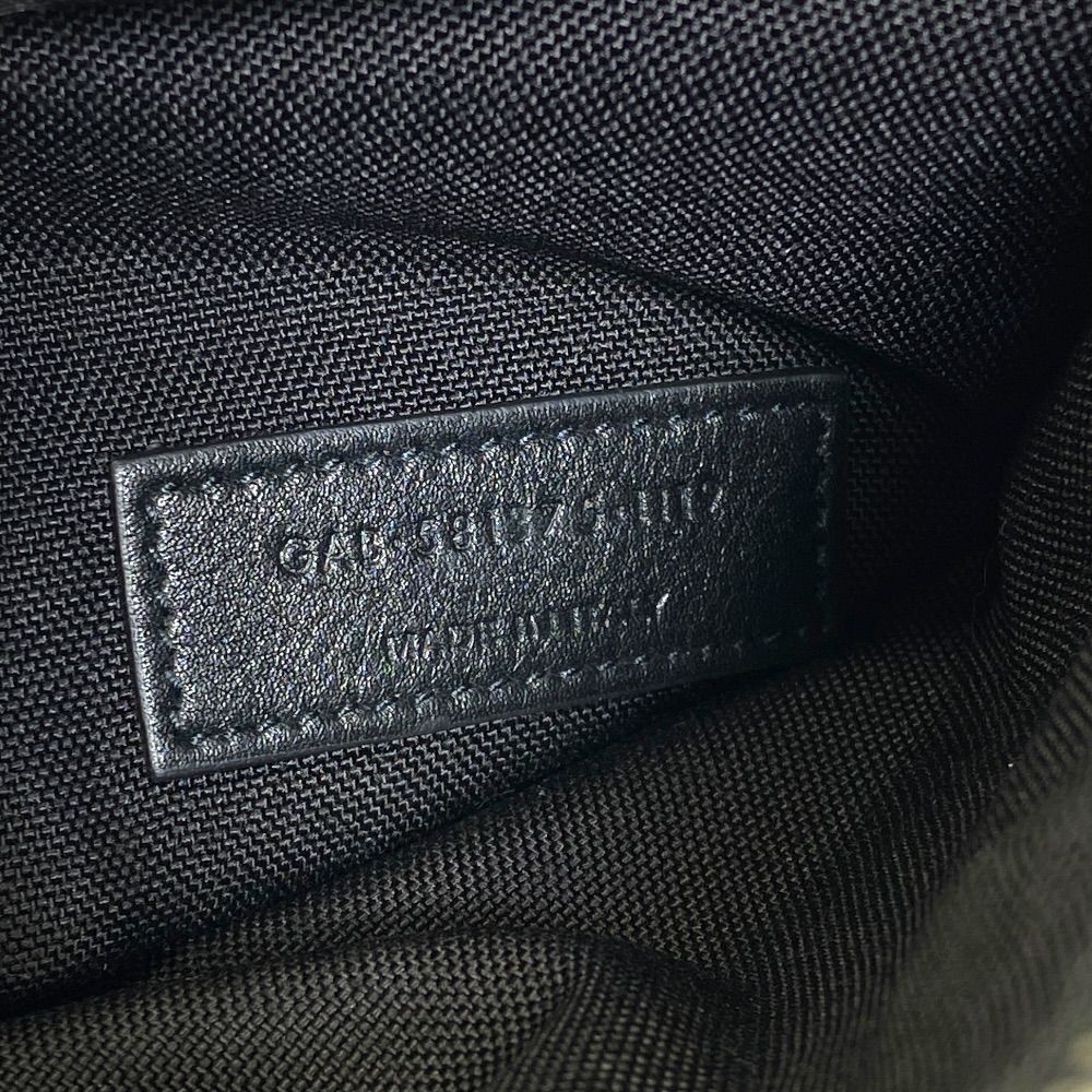 Saint Laurent Belt Bag Logo Leather Metallic Silver Paris Sophistication Luxury — view 7