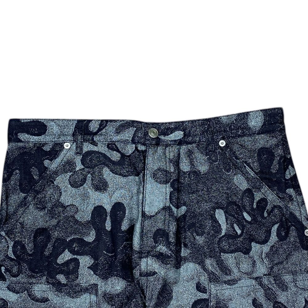Dior and Peter Doig Collaboration Denim Pants Jeans Camouflage Jacquard Cotton — view 2
