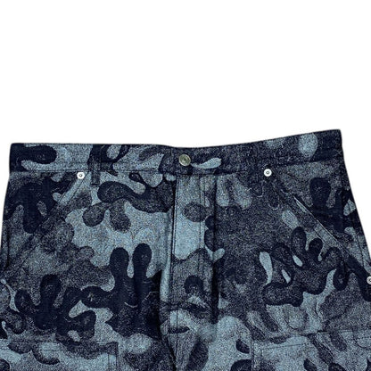 Dior and Peter Doig Collaboration Denim Pants Jeans Camouflage Jacquard Cotton — view 2