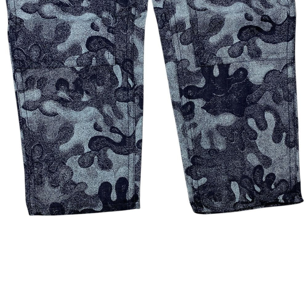 Dior and Peter Doig Collaboration Denim Pants Jeans Camouflage Jacquard Cotton — view 3