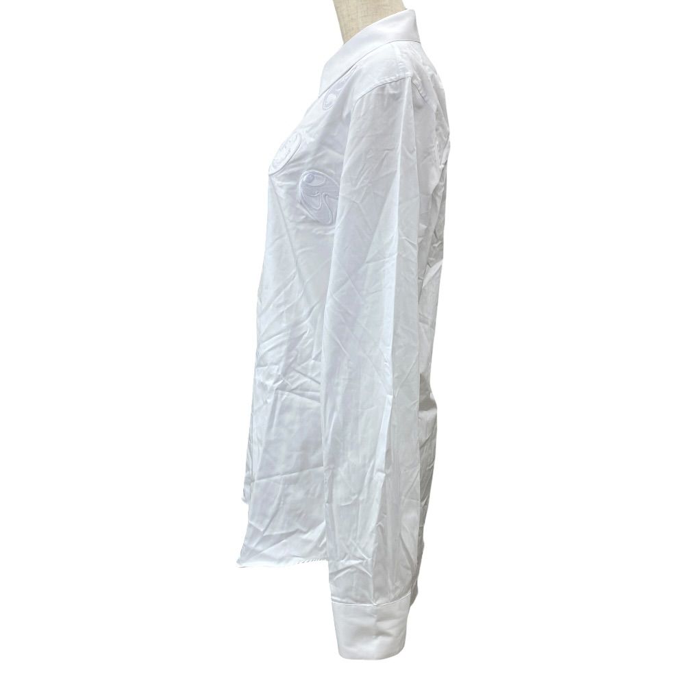 Dior Kenny Shaft Shirt Long Sleeve Face Embroidery Cotton White and Scharf 39: — view 2
