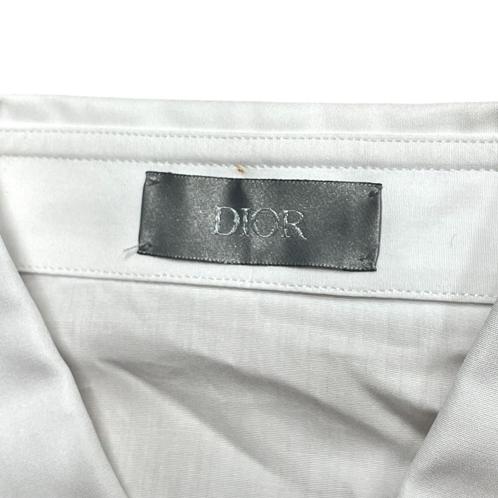 Dior Kenny Shaft Shirt Long Sleeve Face Embroidery Cotton White and Scharf 39: — view 6