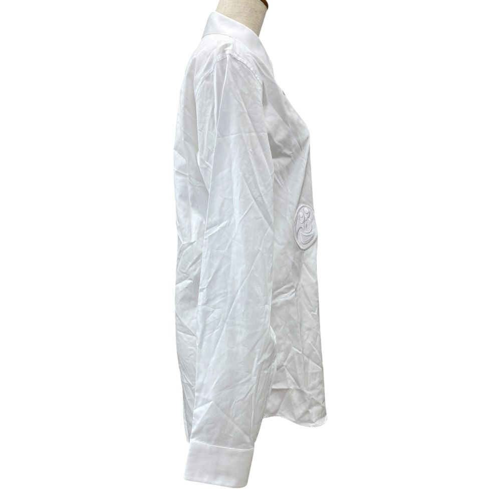 Dior Kenny Shaft Shirt Long Sleeve Face Embroidery Cotton White and Scharf 39: — view 4