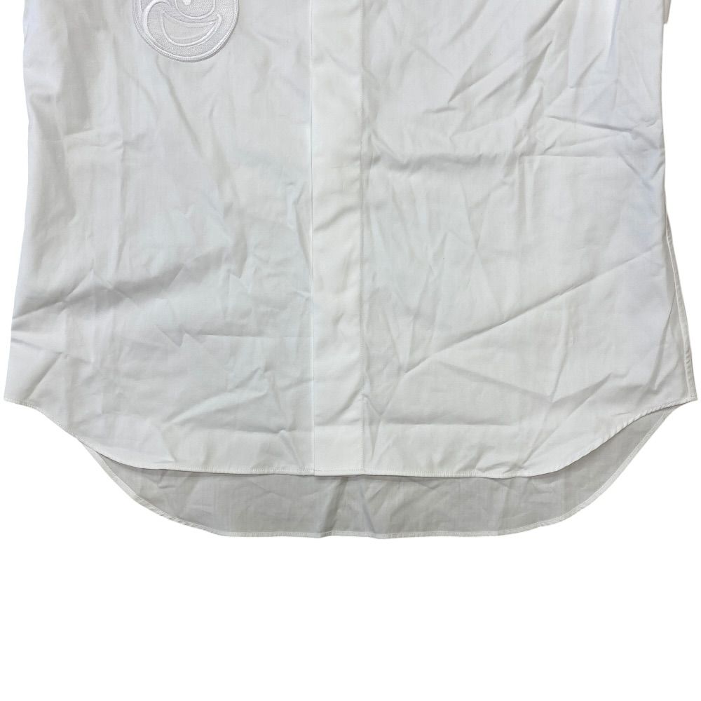 Dior Kenny Shaft Shirt Long Sleeve Face Embroidery Cotton White and Scharf 39: — view 7