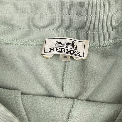 Hermes Side Line Trousers Jogger Pants Tapered Sweatshirt Green Yellow Sophistic — view 5