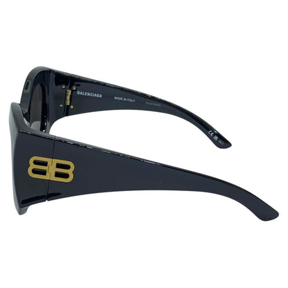 Balenciaga Sunglasses Hourglass Round Eyewear Black Acetate Sophistication — view 5