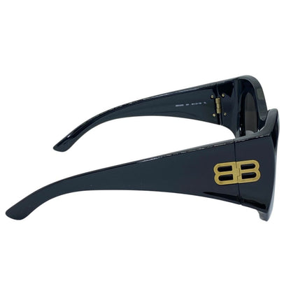 Balenciaga Sunglasses Hourglass Round Eyewear Black Acetate Sophistication — view 3