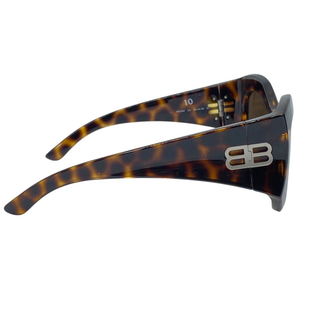 Balenciaga Sunglasses Hourglass Round Eyewear Brown Tortoiseshell Acetate — view 3
