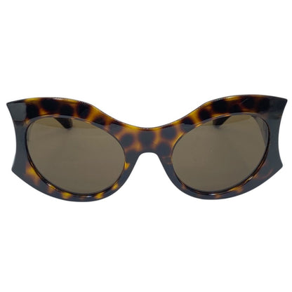 Balenciaga Sunglasses Hourglass Round Eyewear Brown Tortoiseshell Acetate — view 2