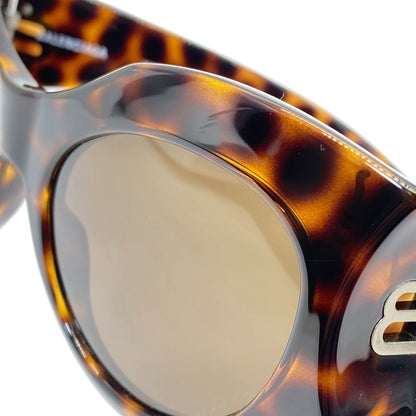 Balenciaga Sunglasses Hourglass Round Eyewear Brown Tortoiseshell Acetate — view 8