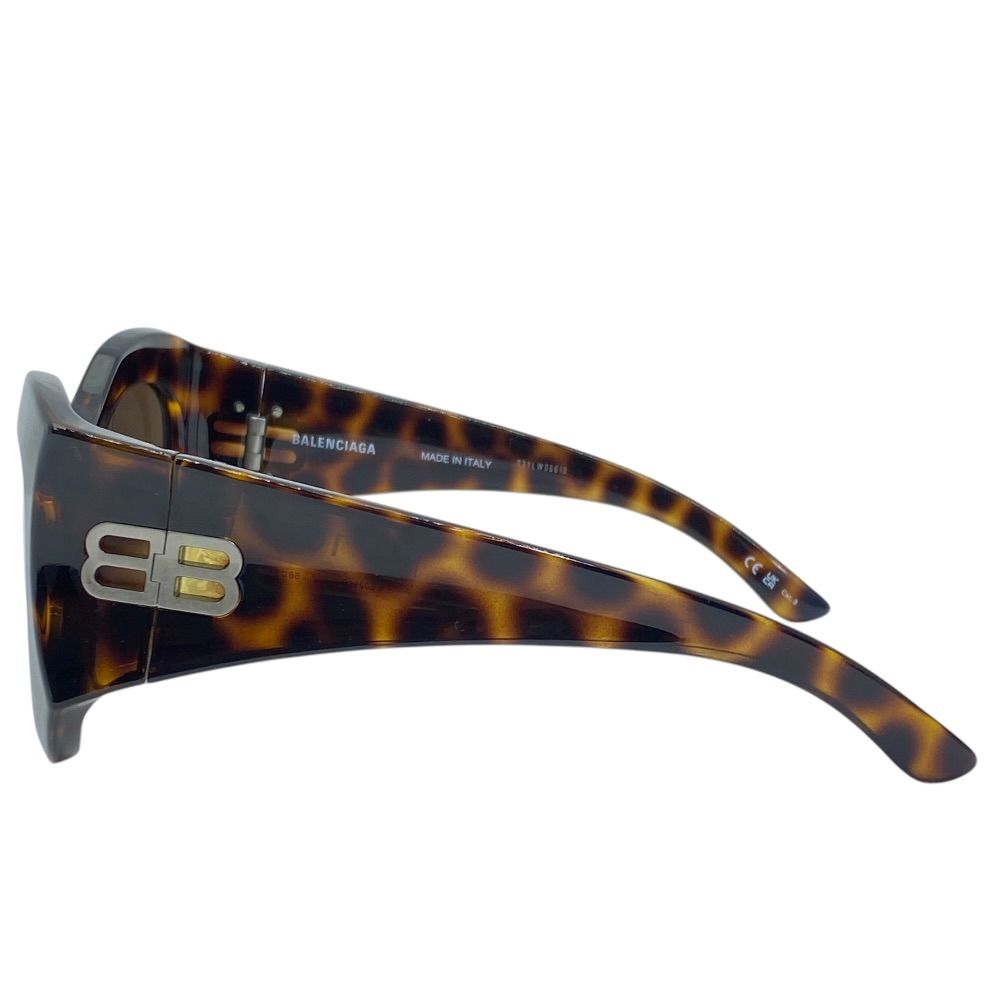 Balenciaga Sunglasses Hourglass Round Eyewear Brown Tortoiseshell Acetate — view 5