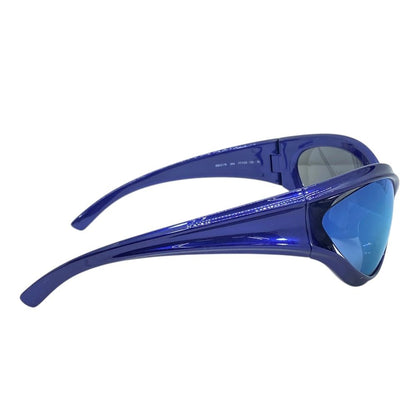 Balenciaga Sunglasses Dynamo Round Eyewear Logo Blue Acetate Sophistication — view 3