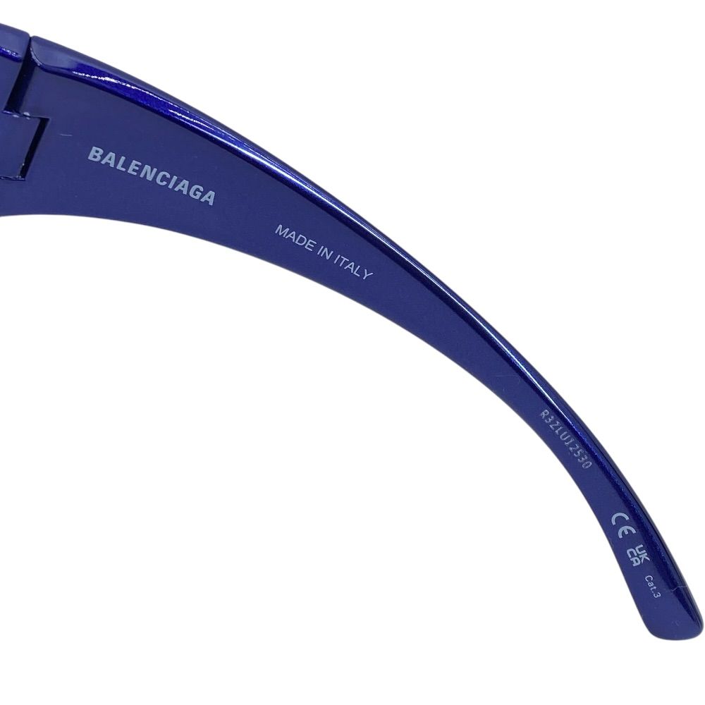 Balenciaga Sunglasses Dynamo Round Eyewear Logo Blue Acetate Sophistication — view 6