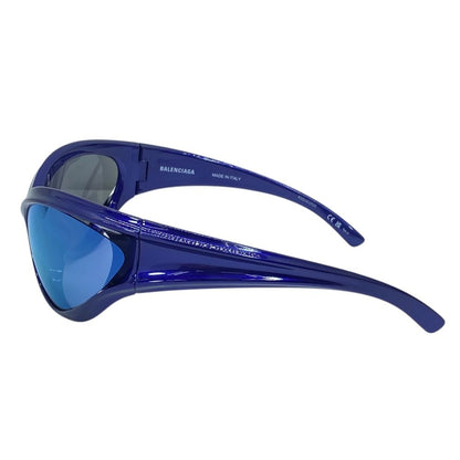 Balenciaga Sunglasses Dynamo Round Eyewear Logo Blue Acetate Sophistication — view 5