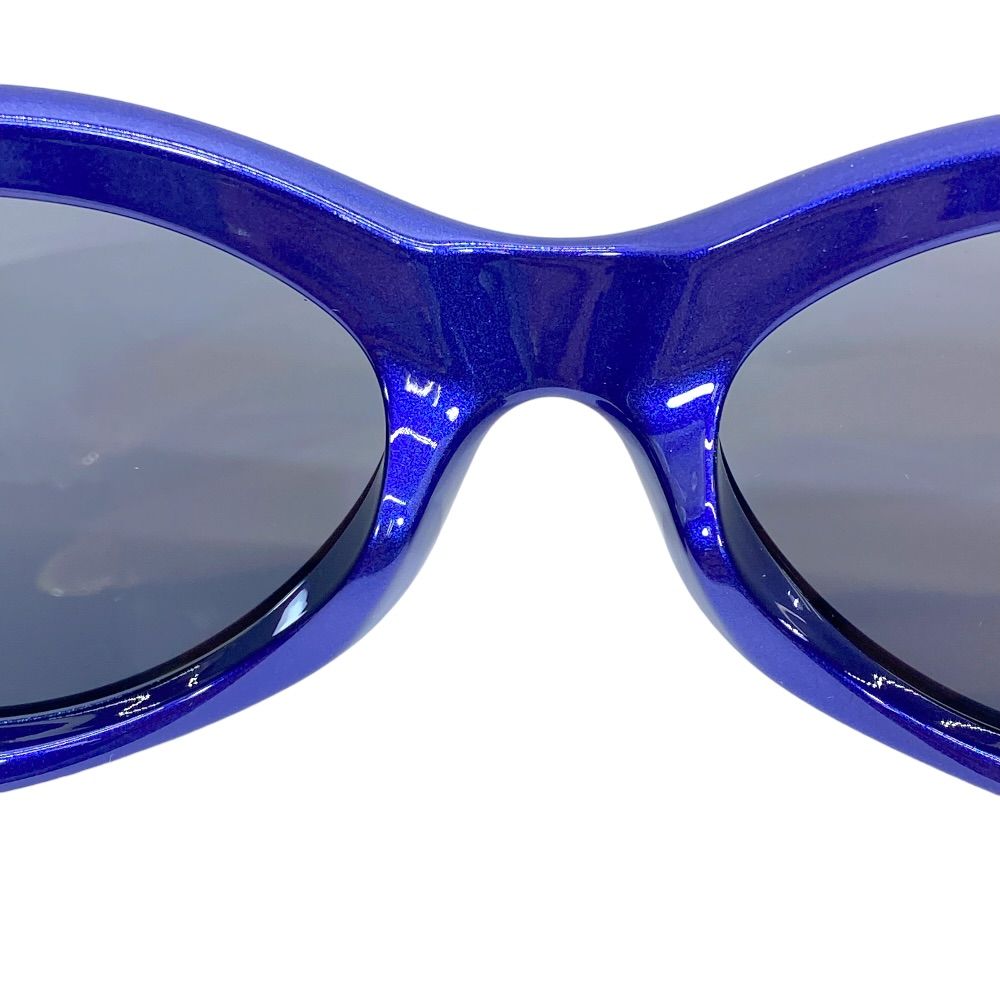 Balenciaga Sunglasses Dynamo Round Eyewear Logo Blue Acetate Sophistication — view 8