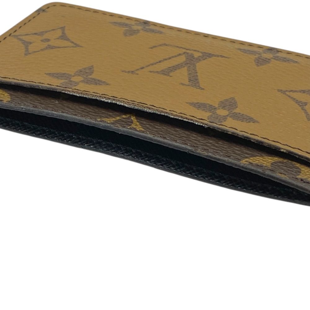Louis Vuitton Card Holder Sample Case Monogram Reverse Canvas Leather Brown — view 5