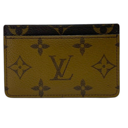 Louis Vuitton Card Holder Sample Case Monogram Reverse Canvas Leather Brown — view 2