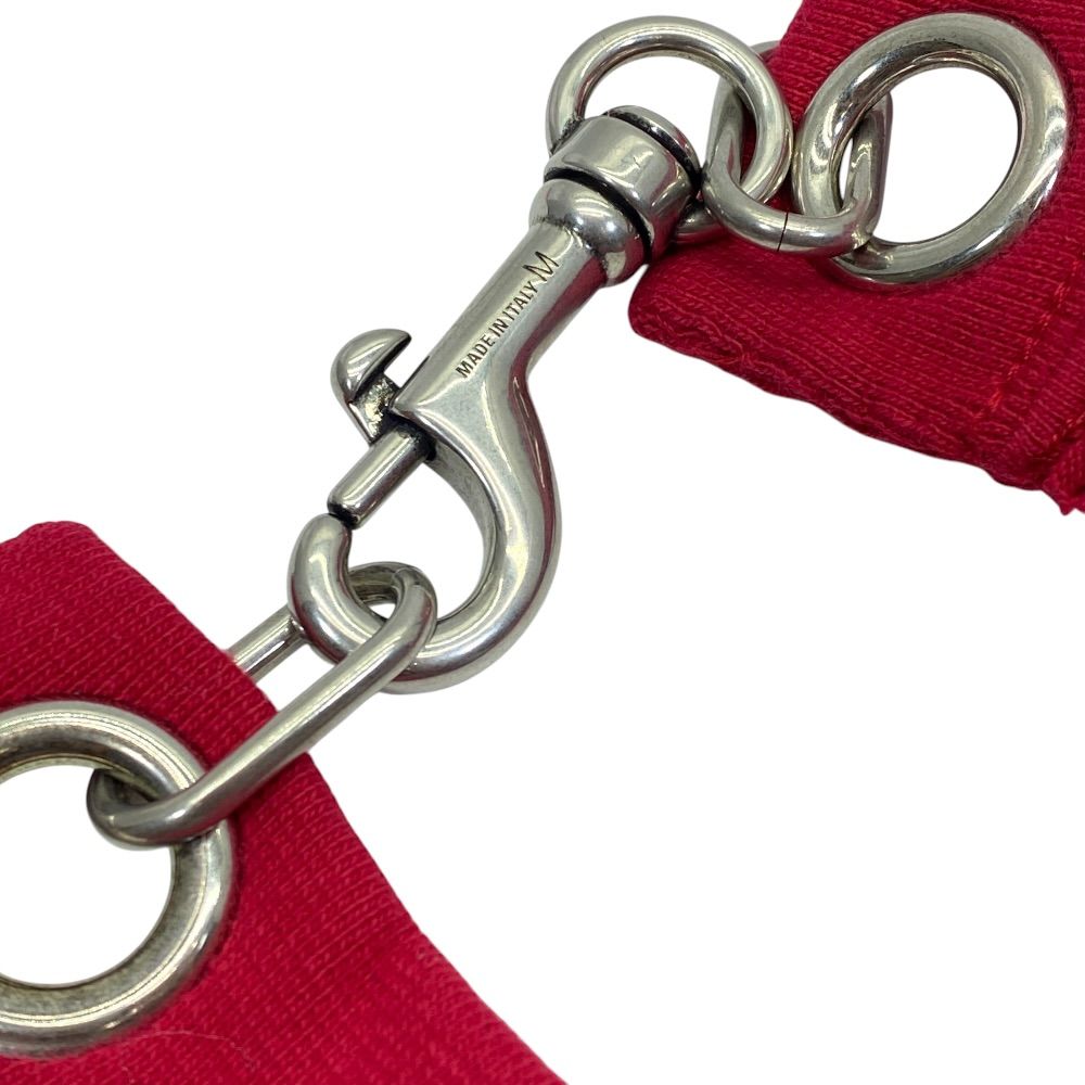 Balenciaga Choker Necklace Red Black Logo Cotton M Sophistication Luxury Casual — view 8