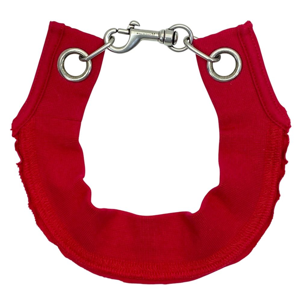 Balenciaga Choker Necklace Red Black Logo Cotton M Sophistication Luxury Casual — view 2