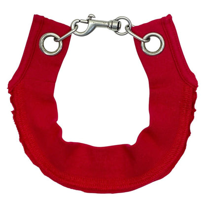 Balenciaga Choker Necklace Red Black Logo Cotton M Sophistication Luxury Casual — view 2