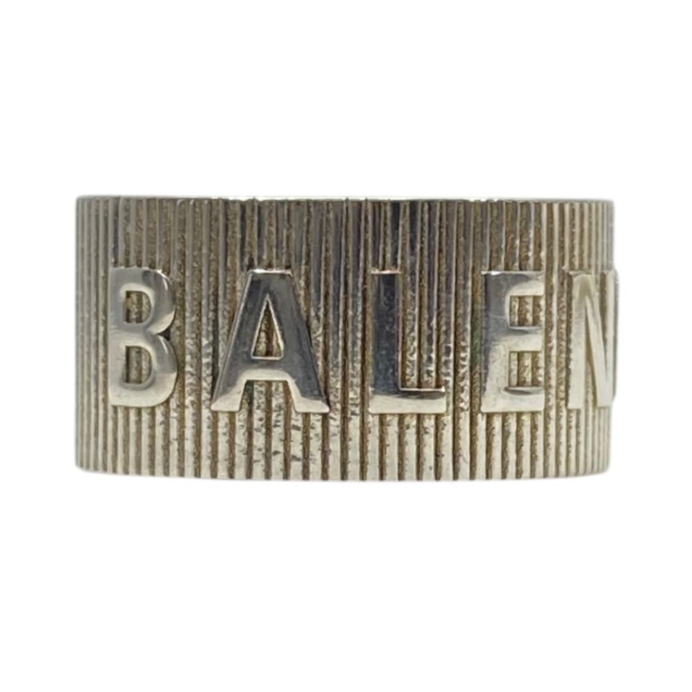 Balenciaga Earrings Hoop Silver Logo Classic Sophistication Luxury Casual Trend