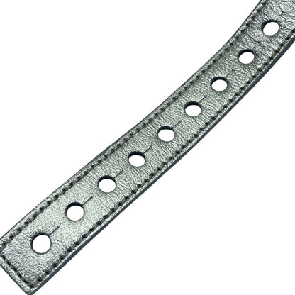 Balenciaga Leather Bracelet Bangle Logo Silver Gray Sophistication Luxury — view 7