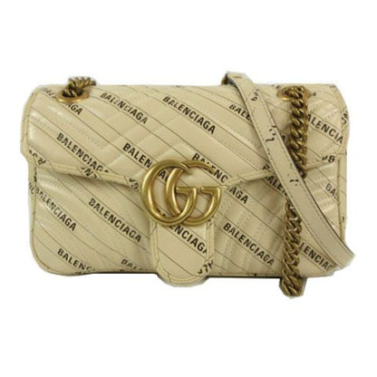 Gucci GG Marmont Hacker Project Small Shoulder Bag Beige
