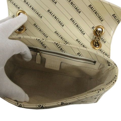 Gucci GG Marmont Hacker Project Small Shoulder Bag Beige — view 6