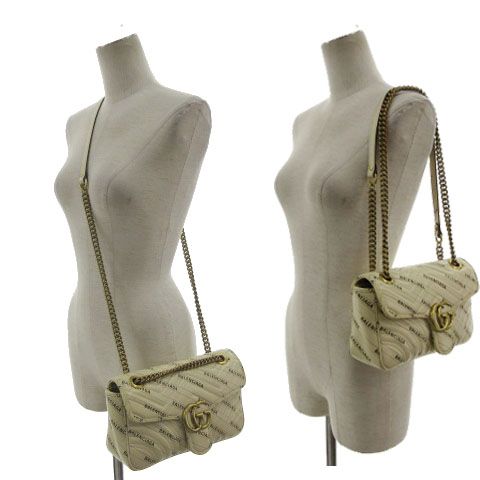 Gucci GG Marmont Hacker Project Small Shoulder Bag Beige — view 2