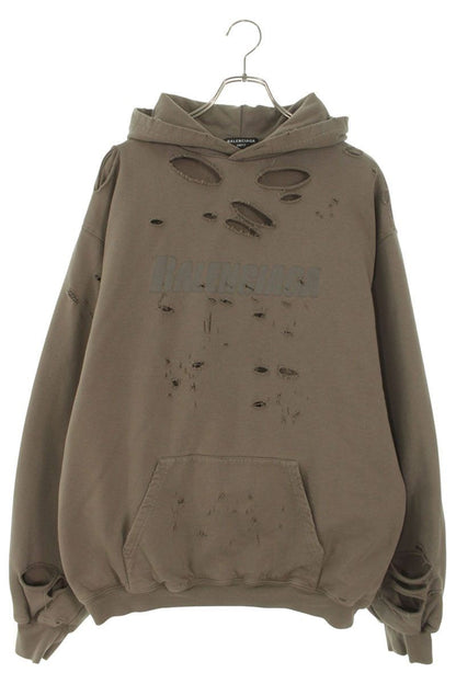 Balenciaga Destroyed Pullover Hoodie Xxs